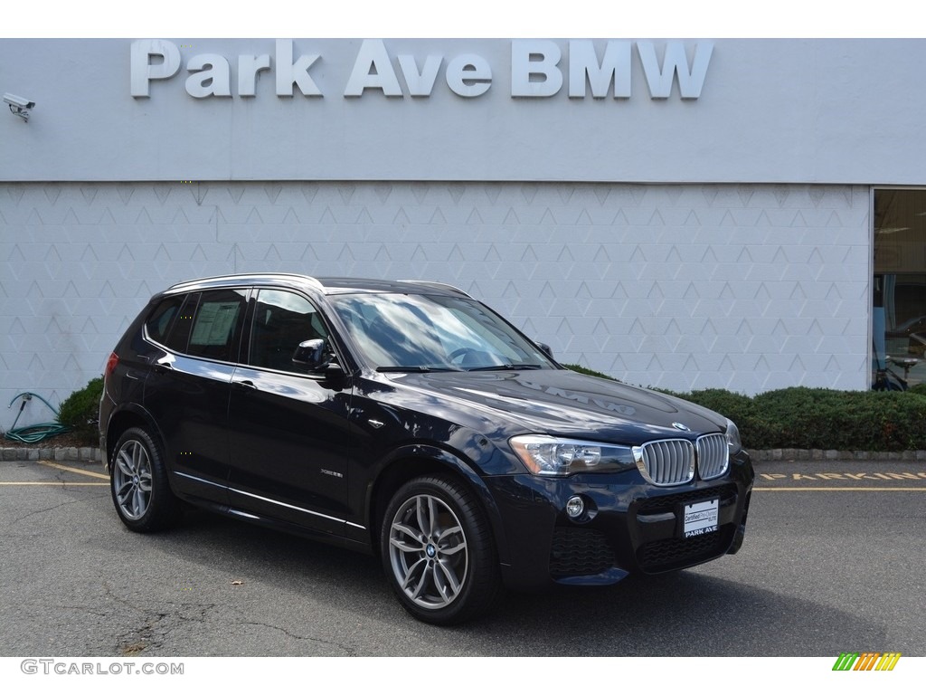 2016 X3 xDrive28i - Carbon Black Metallic / Black photo #1