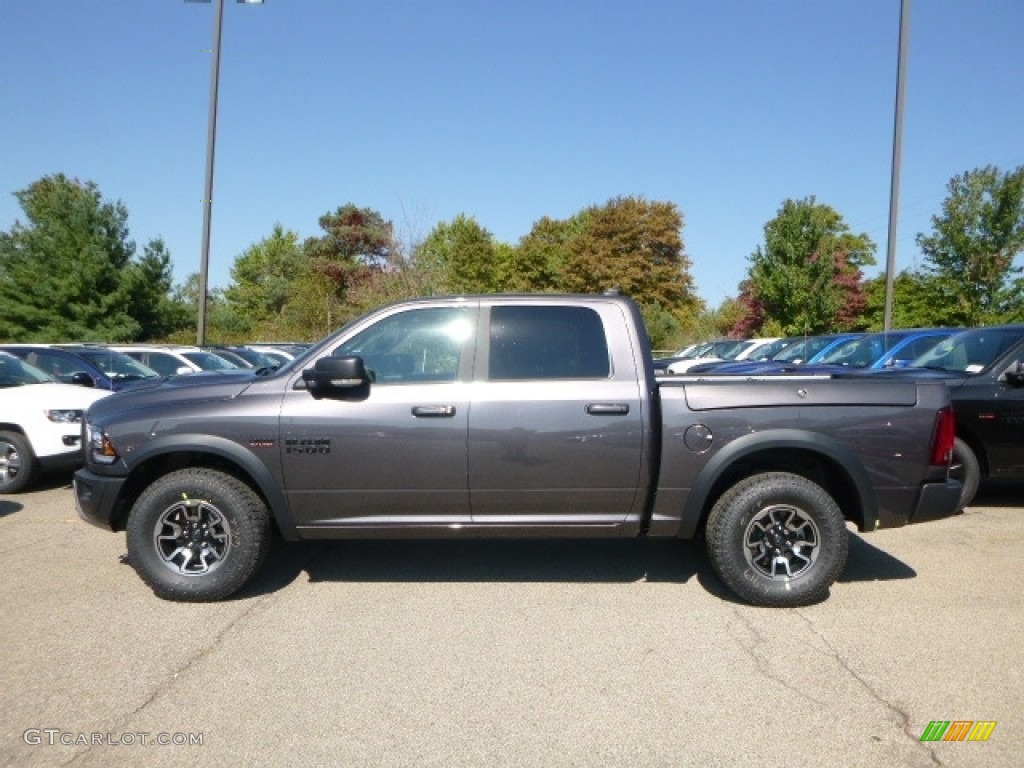 Granite Crystal Metallic 2017 Ram 1500 Rebel Crew Cab 4x4 Exterior Photo #116196438