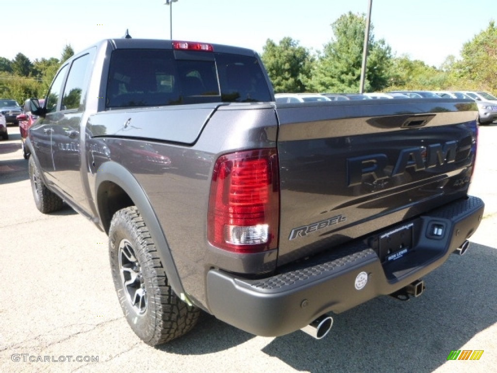 Granite Crystal Metallic 2017 Ram 1500 Rebel Crew Cab 4x4 Exterior Photo #116196480