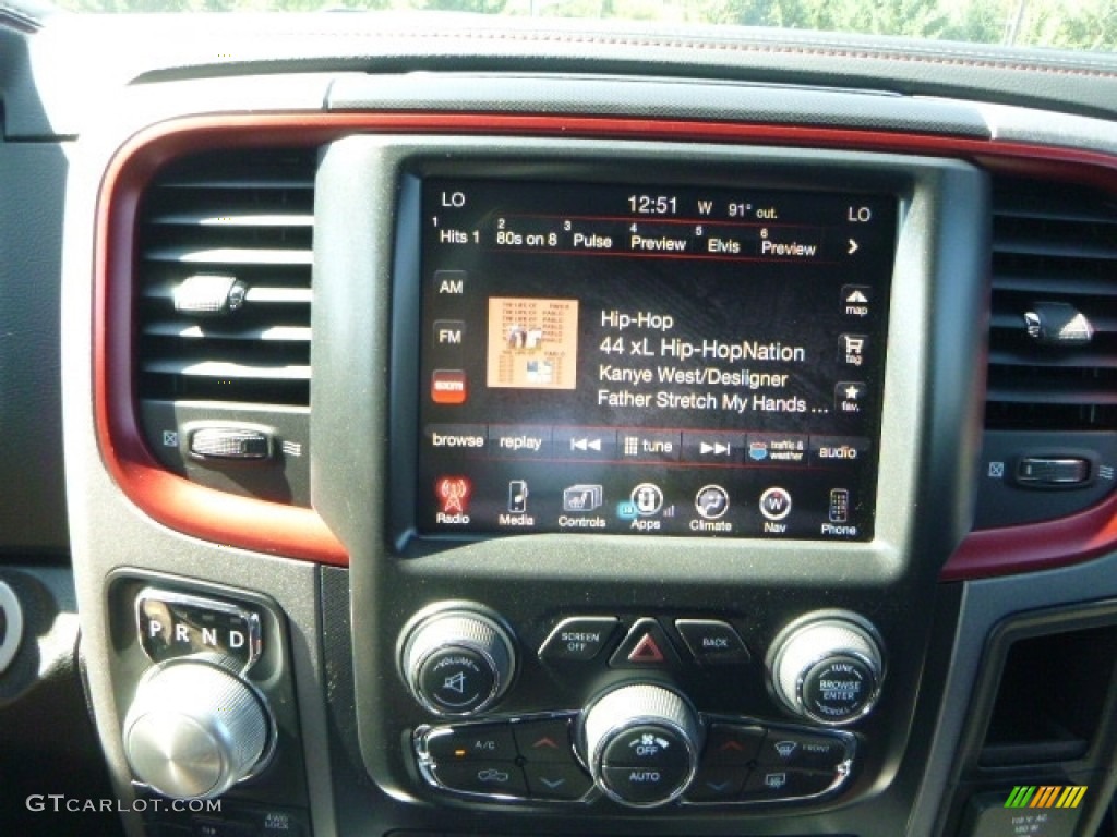 2017 1500 Rebel Crew Cab 4x4 - Granite Crystal Metallic / Rebel Theme Red/Black photo #17
