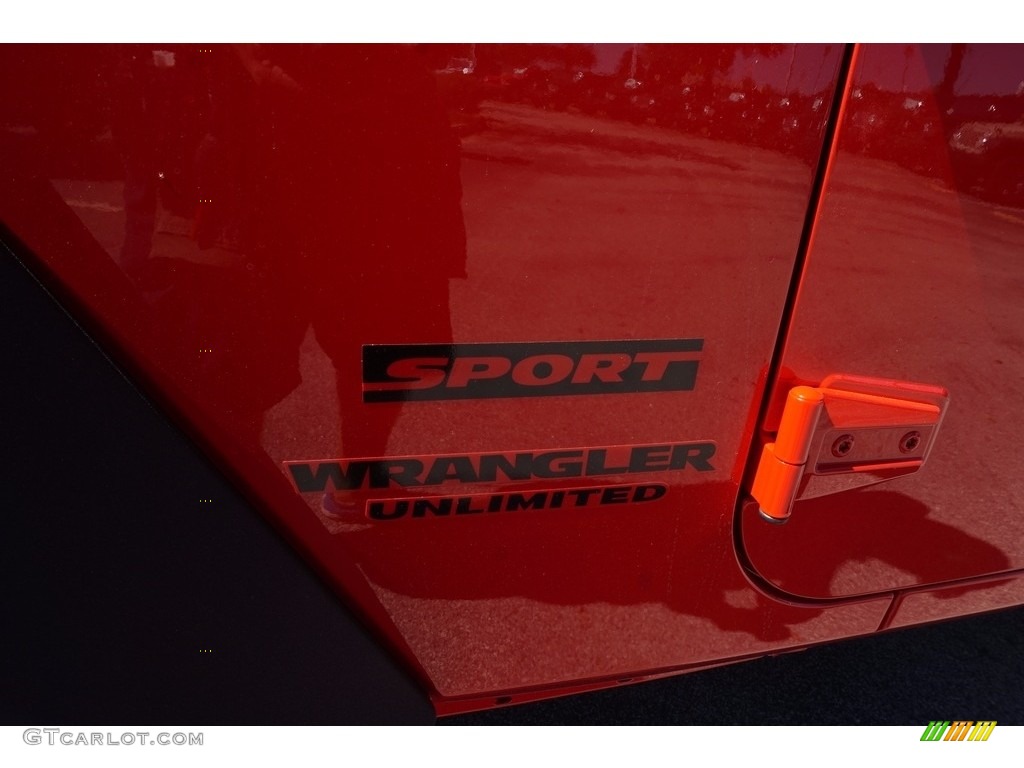 2017 Wrangler Unlimited Sport 4x4 - Firecracker Red / Black photo #7