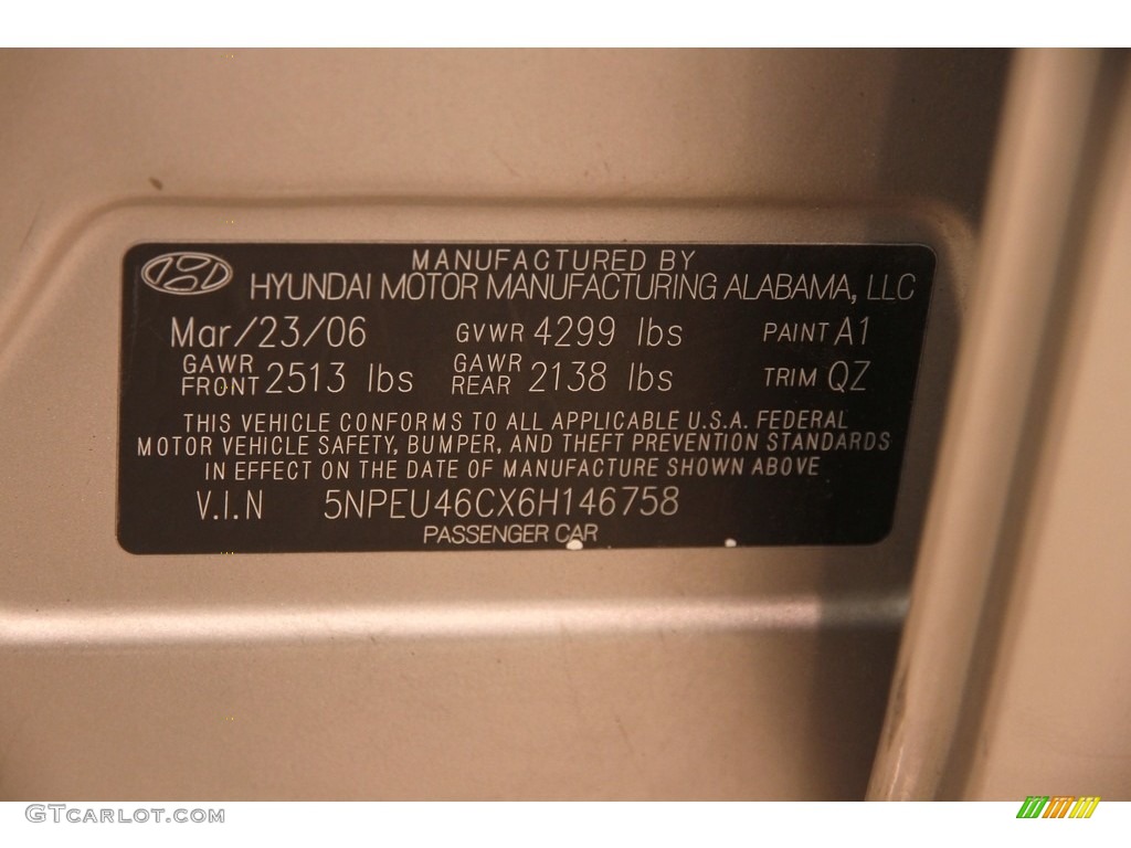 2006 Sonata GLS - Golden Beige / Beige photo #18