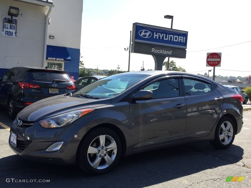 2012 Elantra GLS - Harbor Gray Metallic / Gray photo #1