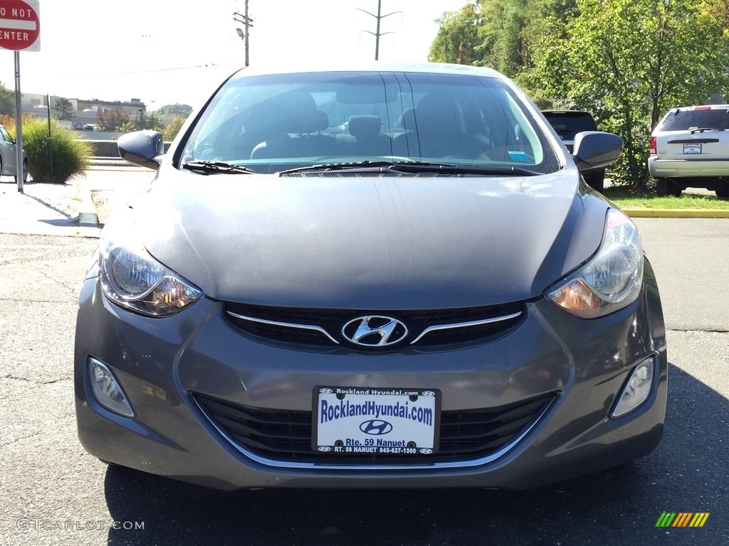 2012 Elantra GLS - Harbor Gray Metallic / Gray photo #2