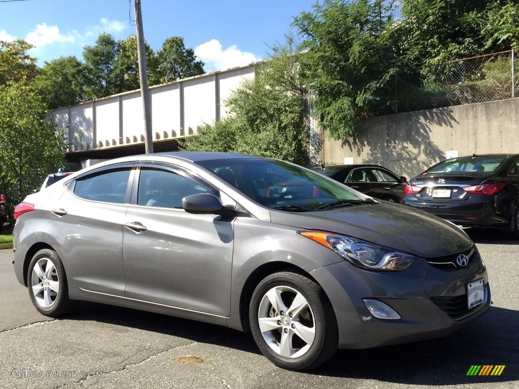 2012 Elantra GLS - Harbor Gray Metallic / Gray photo #3