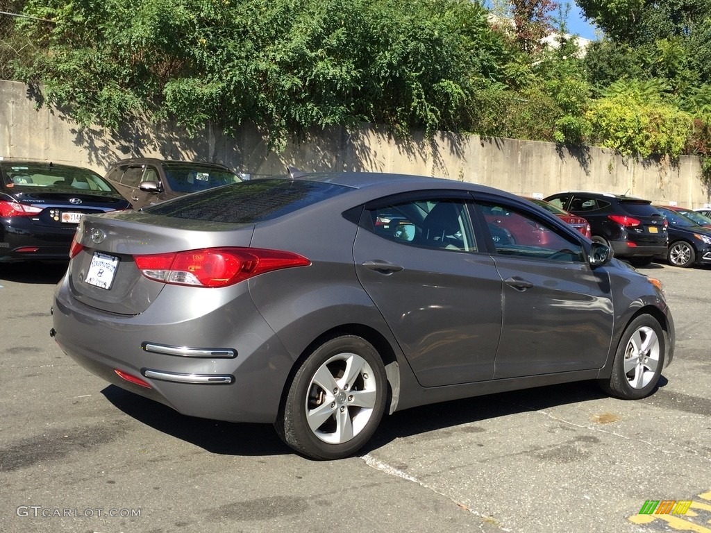 2012 Elantra GLS - Harbor Gray Metallic / Gray photo #4