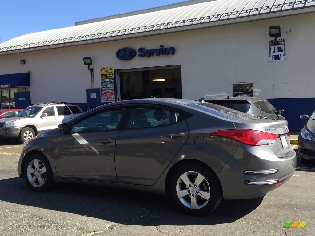 2012 Elantra GLS - Harbor Gray Metallic / Gray photo #6