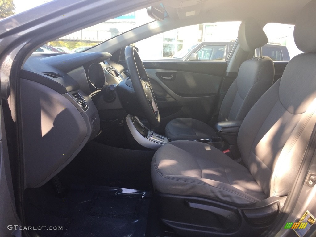 2012 Elantra GLS - Harbor Gray Metallic / Gray photo #10