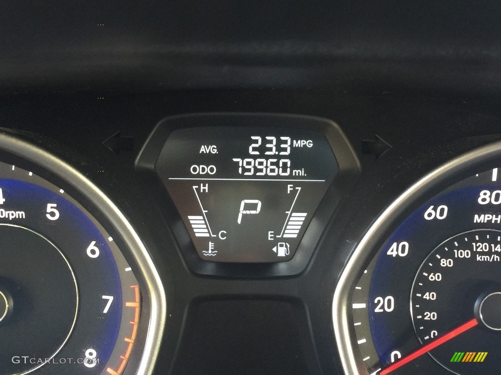 2012 Elantra GLS - Harbor Gray Metallic / Gray photo #16