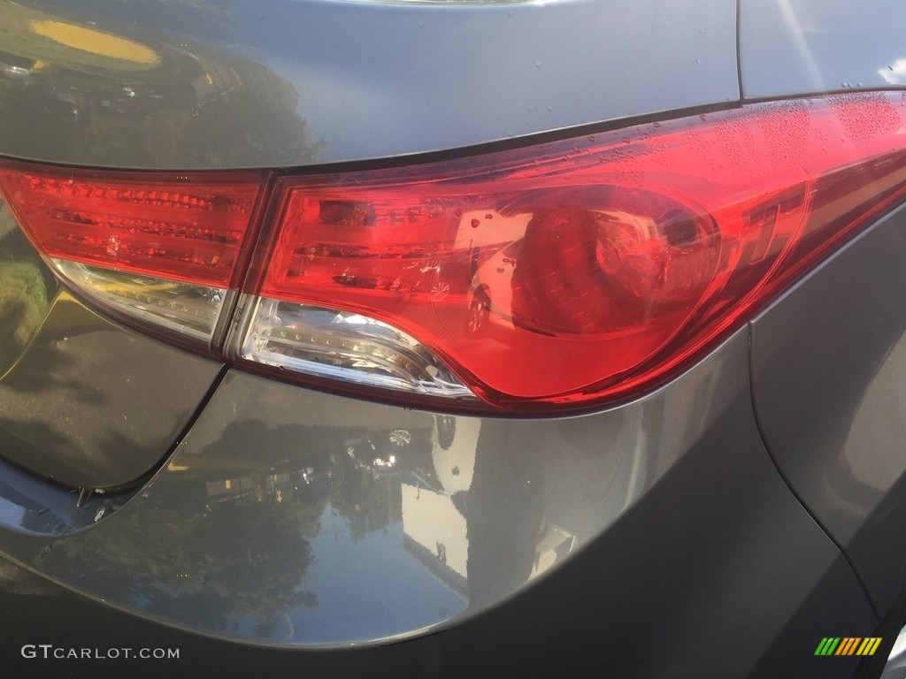 2012 Elantra GLS - Harbor Gray Metallic / Gray photo #20