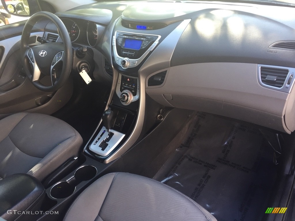 2012 Elantra GLS - Harbor Gray Metallic / Gray photo #23