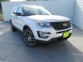 2017 White Platinum Ford Explorer Sport 4WD  photo #1