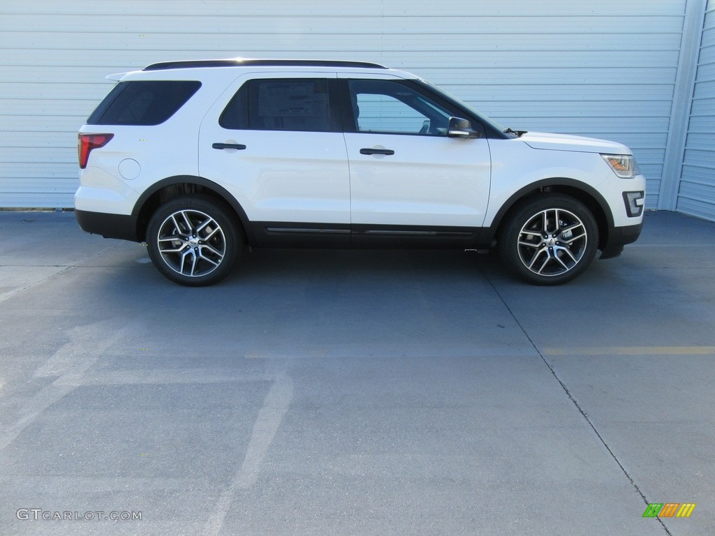 2017 Explorer Sport 4WD - White Platinum / Ebony Black photo #3