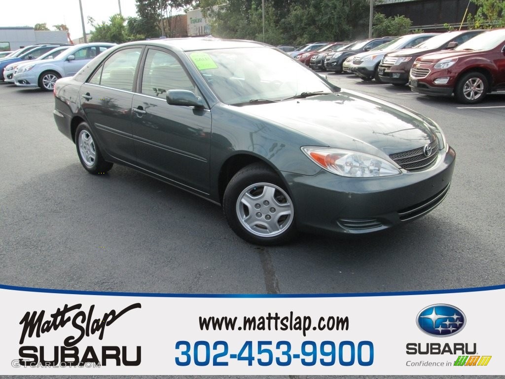 2003 Camry LE V6 - Aspen Green Pearl / Taupe photo #1