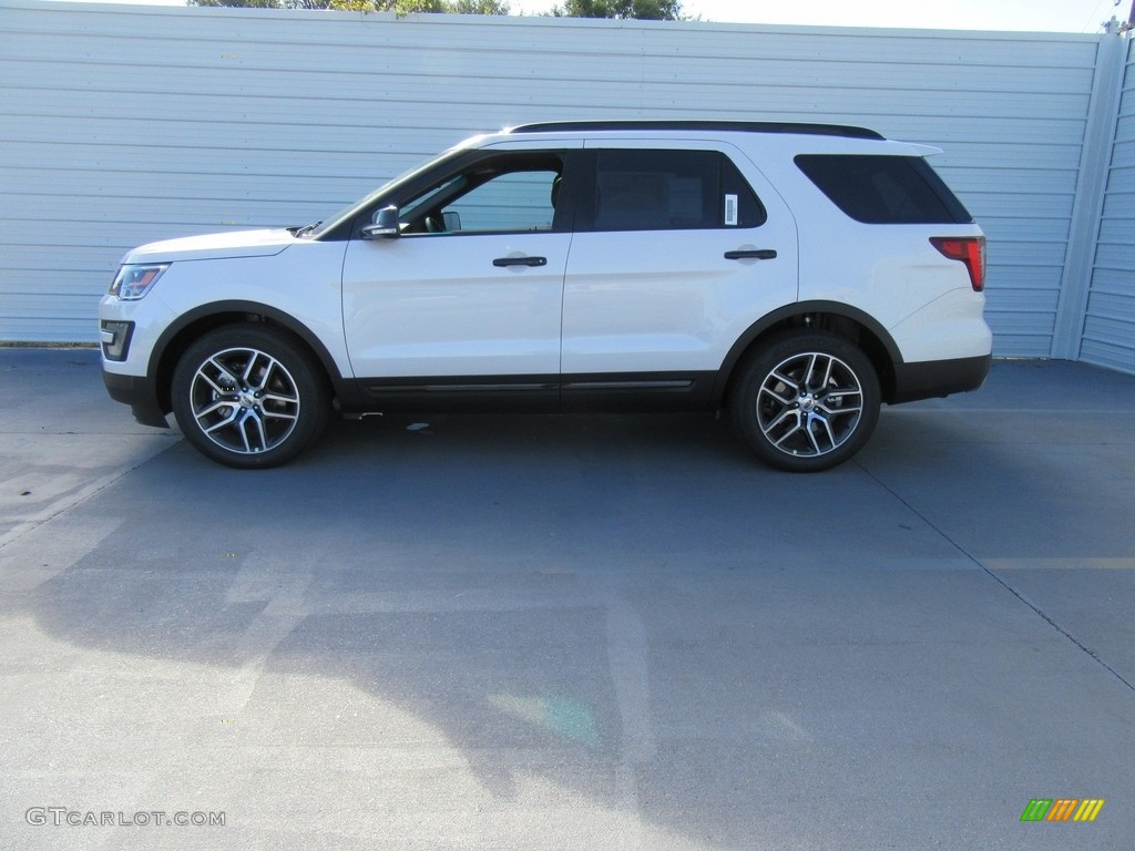 2017 Explorer Sport 4WD - White Platinum / Ebony Black photo #6