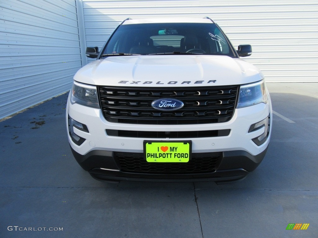 2017 Explorer Sport 4WD - White Platinum / Ebony Black photo #8