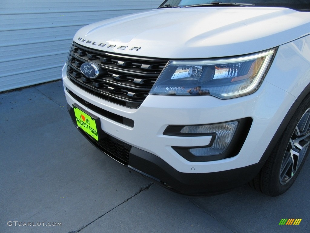 2017 Explorer Sport 4WD - White Platinum / Ebony Black photo #10