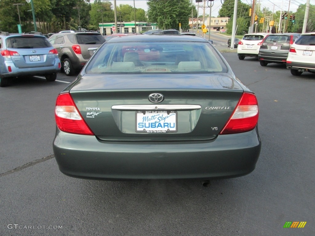 2003 Camry LE V6 - Aspen Green Pearl / Taupe photo #7