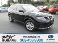 2014 Super Black Nissan Rogue SV AWD  photo #1