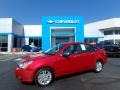 2010 Sangria Red Metallic Ford Focus SEL Sedan  photo #1