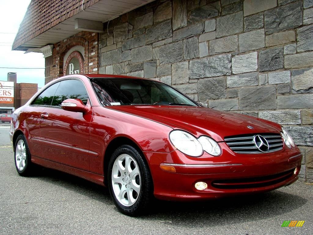 2003 CLK 320 Coupe - Firemist Red Metallic / Charcoal photo #4