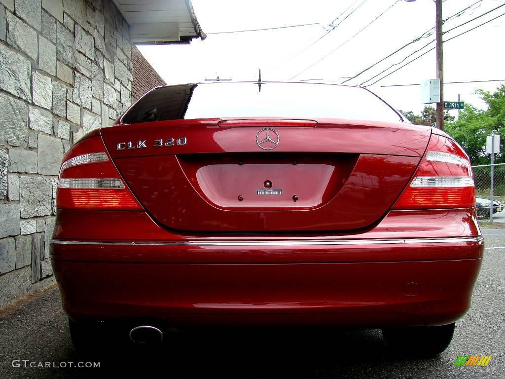 2003 CLK 320 Coupe - Firemist Red Metallic / Charcoal photo #11