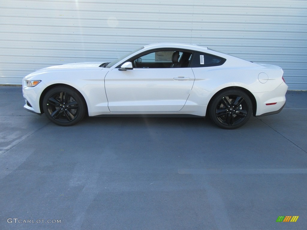 2017 Mustang EcoBoost Premium Coupe - White Platinum / Ebony photo #6