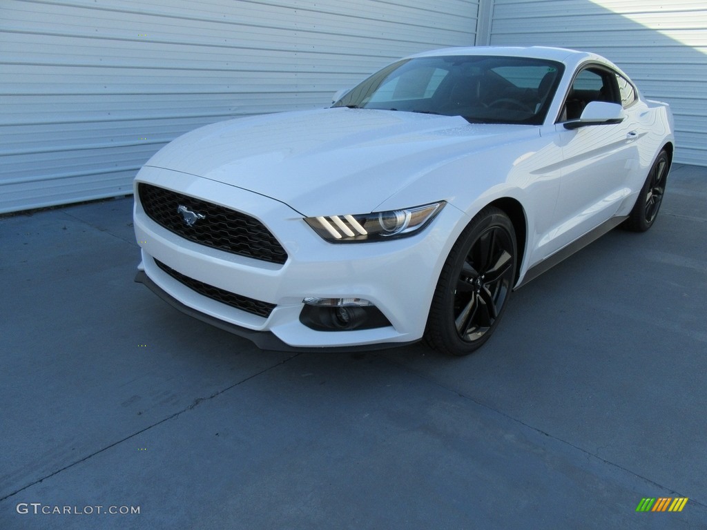 2017 Mustang EcoBoost Premium Coupe - White Platinum / Ebony photo #7