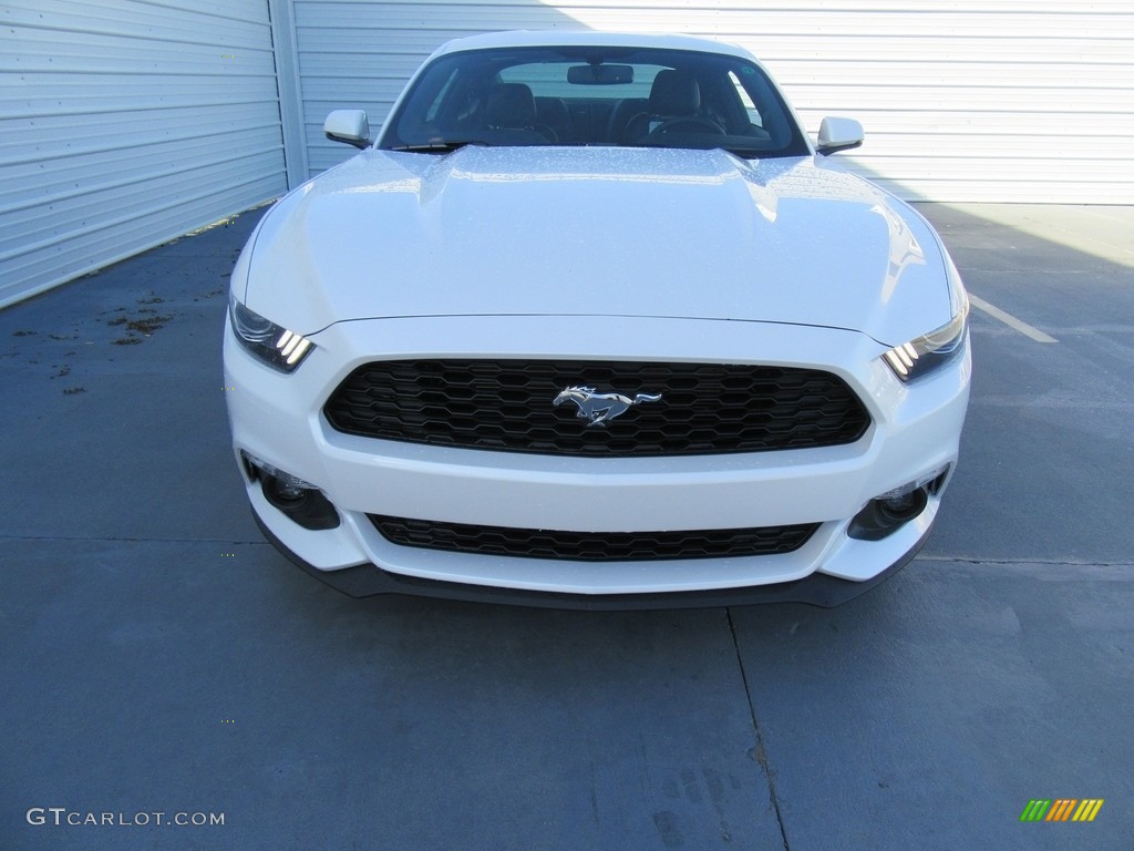 2017 Mustang EcoBoost Premium Coupe - White Platinum / Ebony photo #8