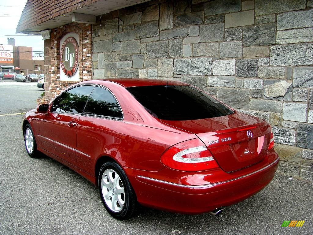 2003 CLK 320 Coupe - Firemist Red Metallic / Charcoal photo #28