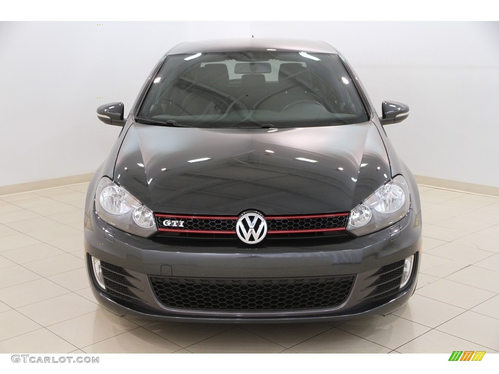 2013 GTI 4 Door Wolfsburg Edition - Carbon Steel Gray Metallic / Interlagos Plaid Cloth photo #2