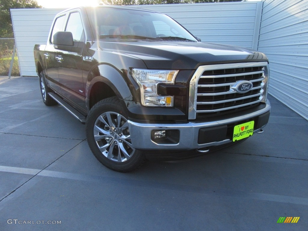 2016 F150 XLT SuperCrew 4x4 - Shadow Black / Medium Earth Gray photo #2