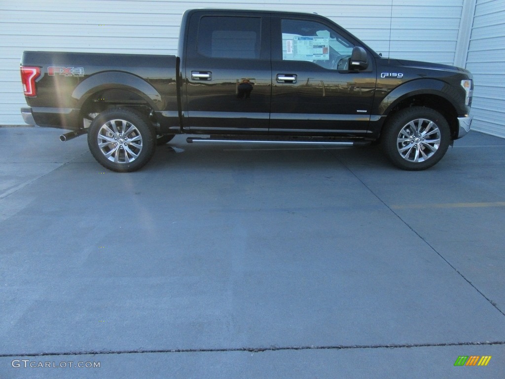 2016 F150 XLT SuperCrew 4x4 - Shadow Black / Medium Earth Gray photo #3