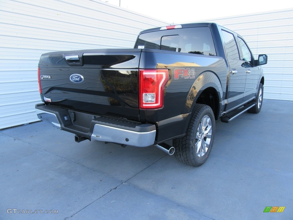 2016 F150 XLT SuperCrew 4x4 - Shadow Black / Medium Earth Gray photo #4