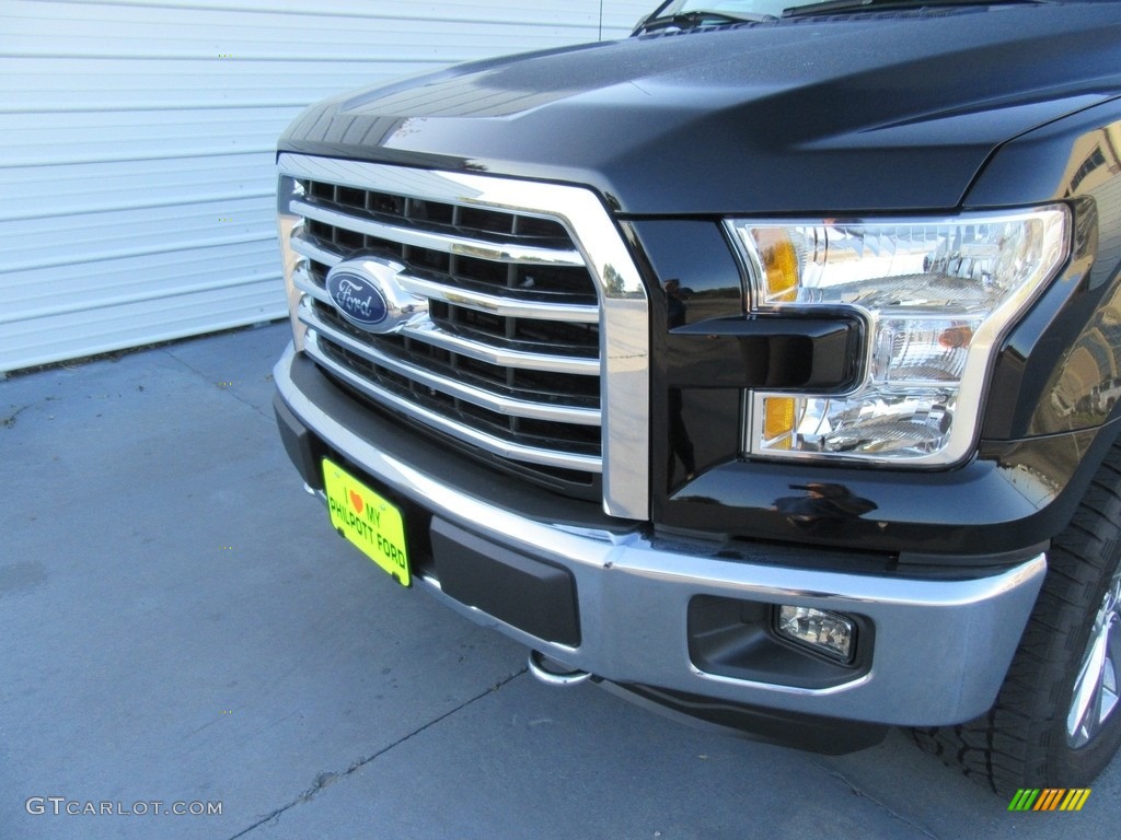 2016 F150 XLT SuperCrew 4x4 - Shadow Black / Medium Earth Gray photo #10