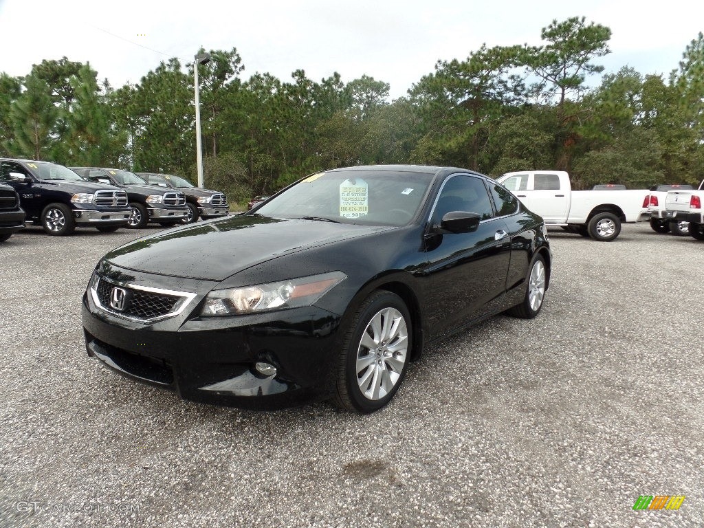 2008 Accord EX-L V6 Coupe - Nighthawk Black Pearl / Black photo #1