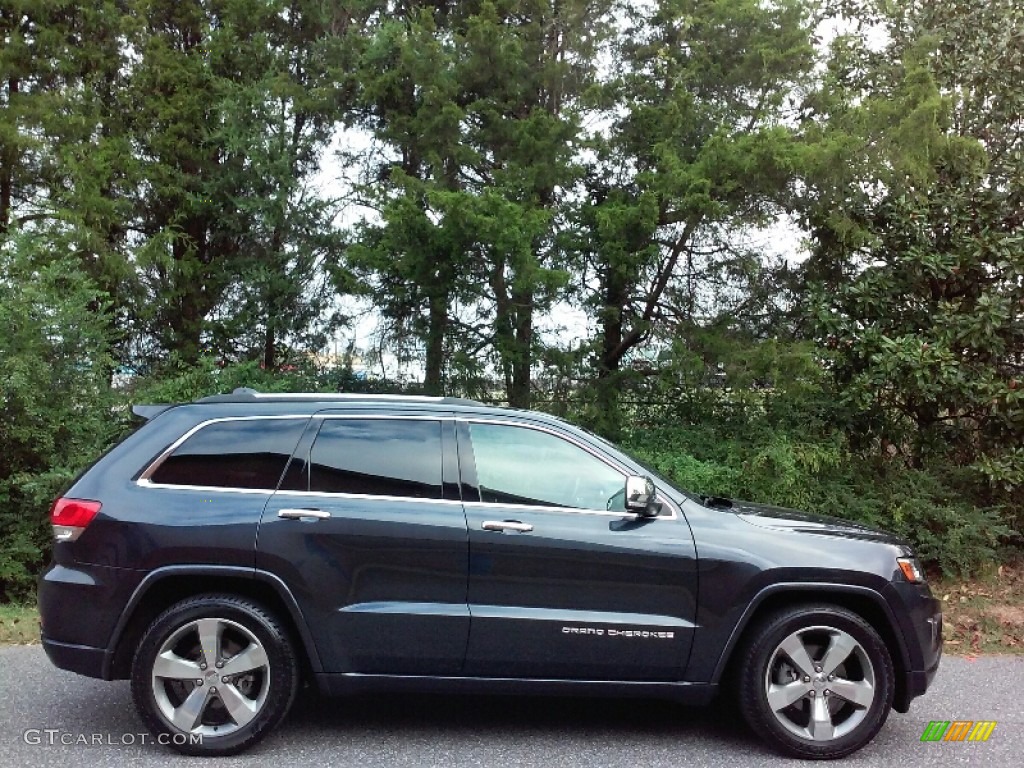 2014 Grand Cherokee Overland 4x4 - Maximum Steel Metallic / Overland Nepal Jeep Brown Light Frost photo #5