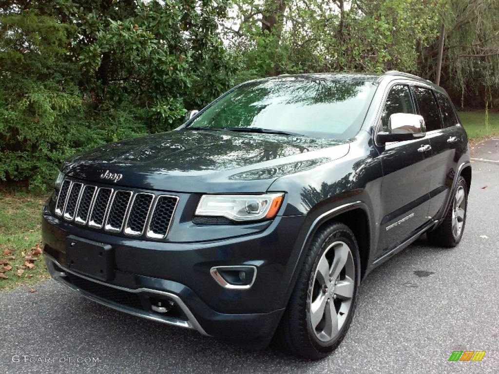 2014 Grand Cherokee Overland 4x4 - Maximum Steel Metallic / Overland Nepal Jeep Brown Light Frost photo #8