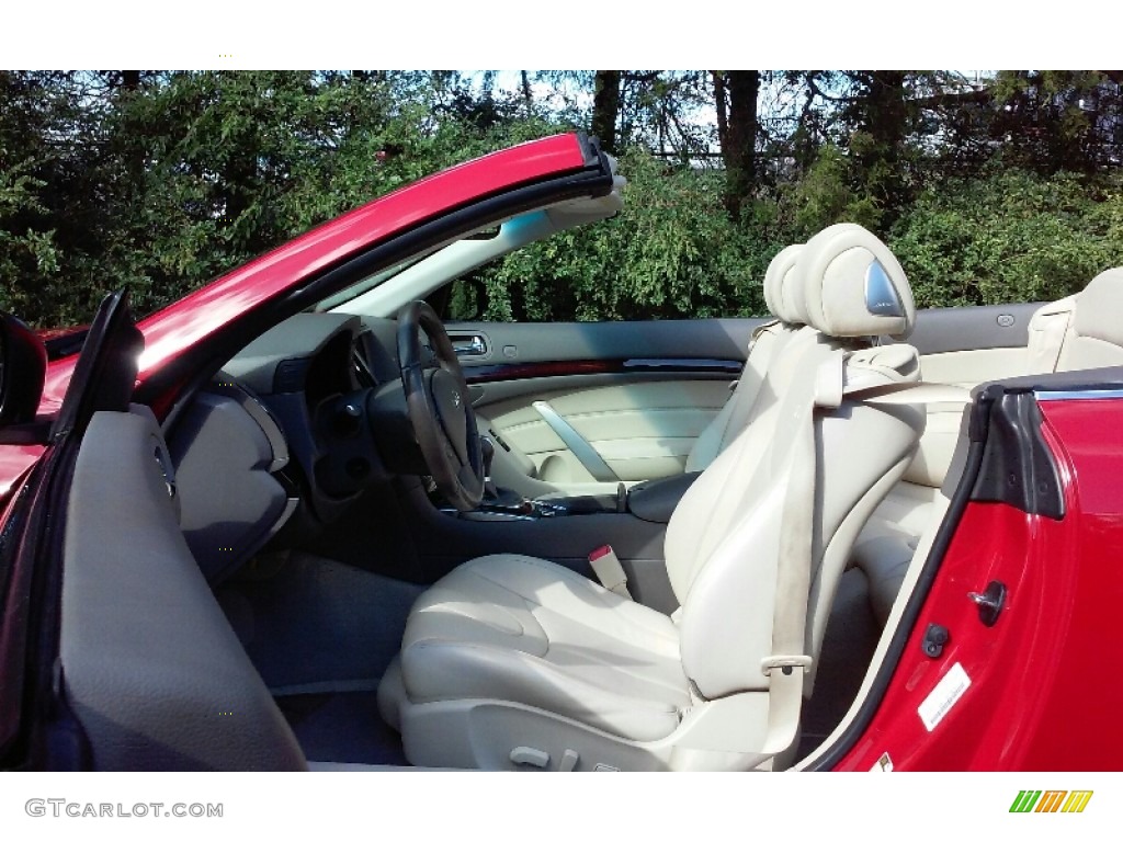 2012 G 37 S Sport Convertible - Vibrant Red / Wheat photo #9