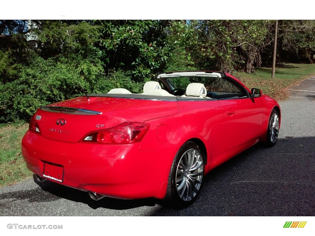 2012 G 37 S Sport Convertible - Vibrant Red / Wheat photo #18