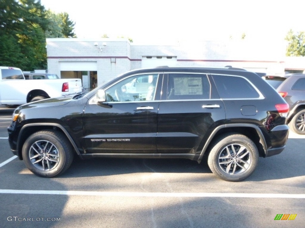 2017 Grand Cherokee Limited 4x4 - Diamond Black Crystal Pearl / Black photo #3