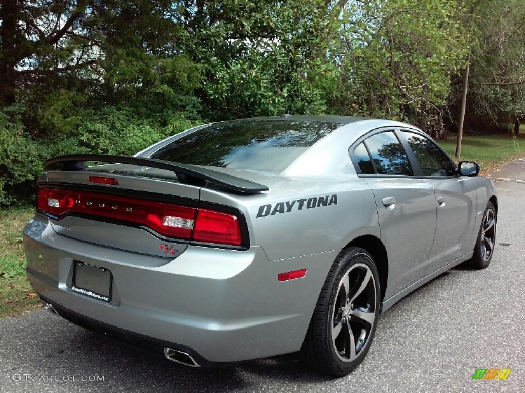 2013 Charger R/T Daytona - Billet Silver / Daytona Edition Black/Blue photo #6
