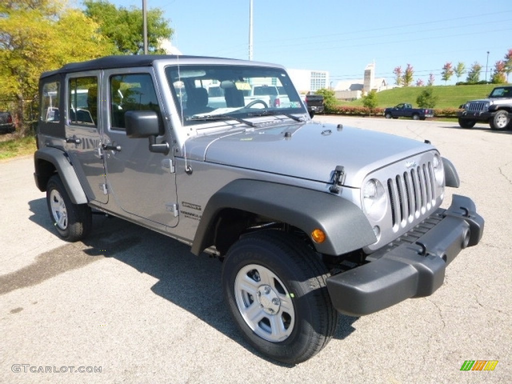 2017 Wrangler Unlimited Sport 4x4 - Billet Silver Metallic / Black photo #11