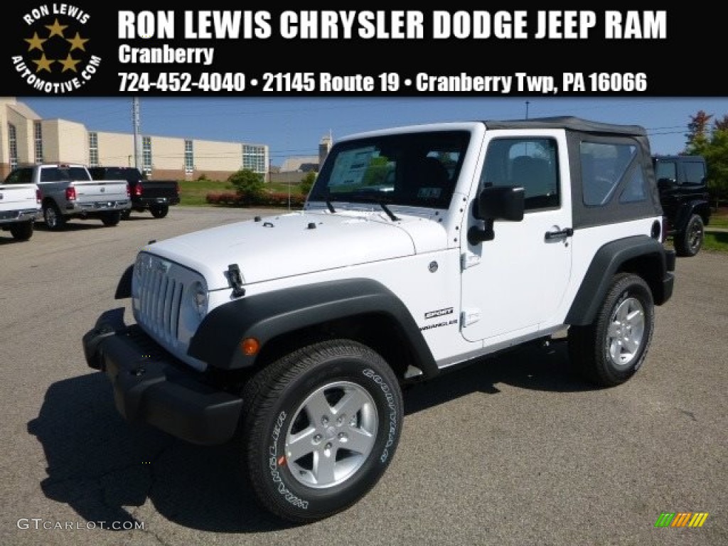 2017 Wrangler Sport 4x4 - Bright White / Black photo #1