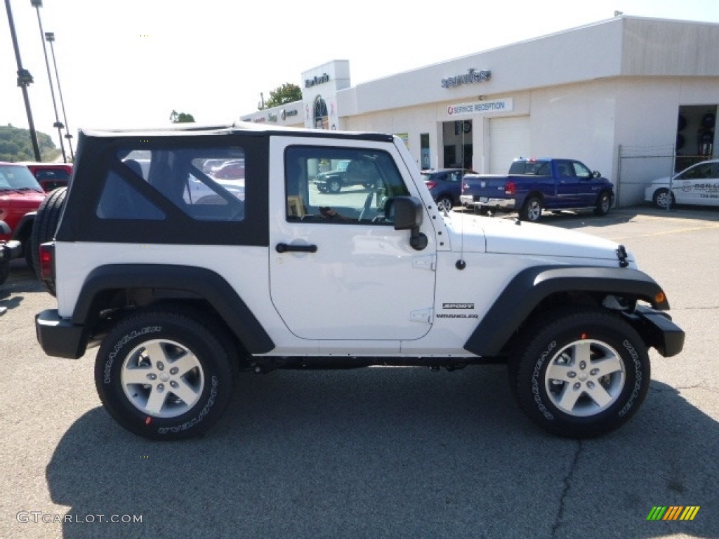 2017 Wrangler Sport 4x4 - Bright White / Black photo #7