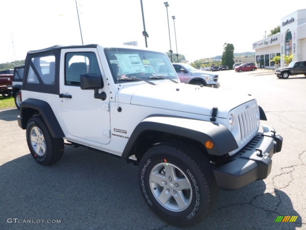 Bright White 2017 Jeep Wrangler Sport 4x4 Exterior Photo #116213601