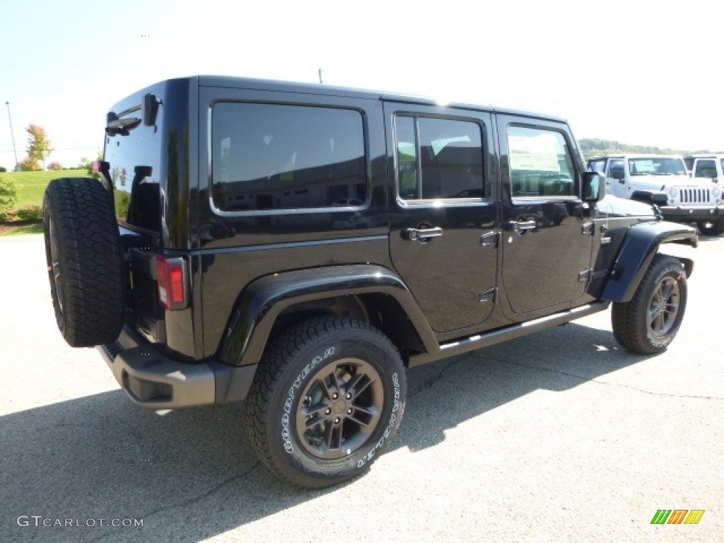 Black 2017 Jeep Wrangler Unlimited Sahara 4x4 Exterior Photo #116214333