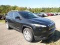 Diamond Black Crystal Pearl 2017 Jeep Cherokee Latitude 4x4 Exterior