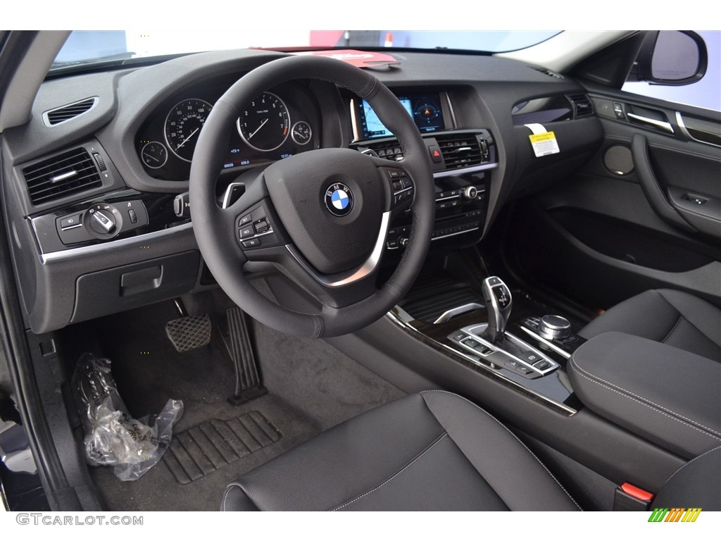 Black Interior 2017 BMW X4 xDrive28i Photo #116215044