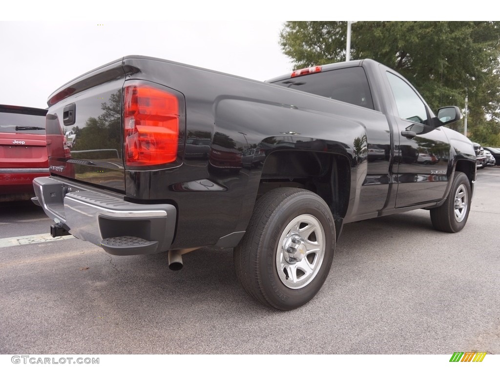 2014 Silverado 1500 WT Regular Cab - Black / Jet Black/Dark Ash photo #3